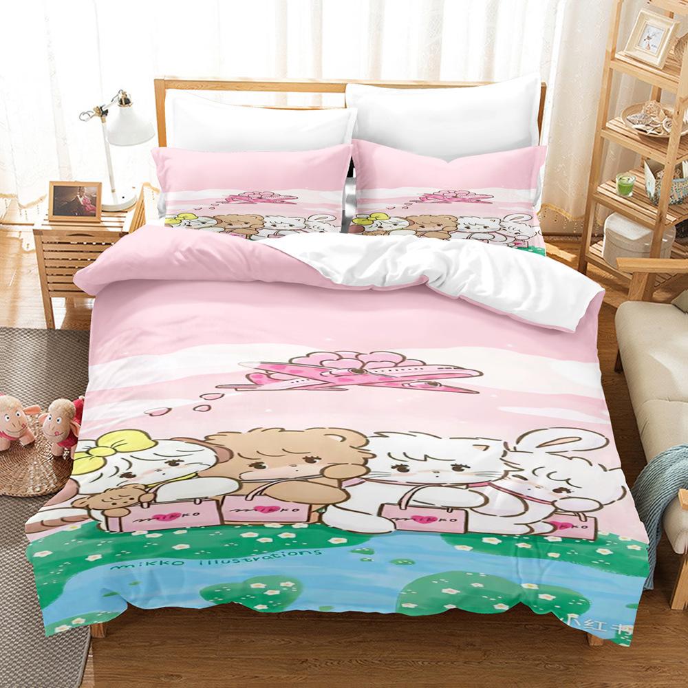 Quilt Cover Three-Piece 3D Digital Printing Single Dormitory