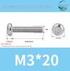 304 Stainless Steel Pan Head Torx Machine Screw, GB2672, M2-M, Without Collar