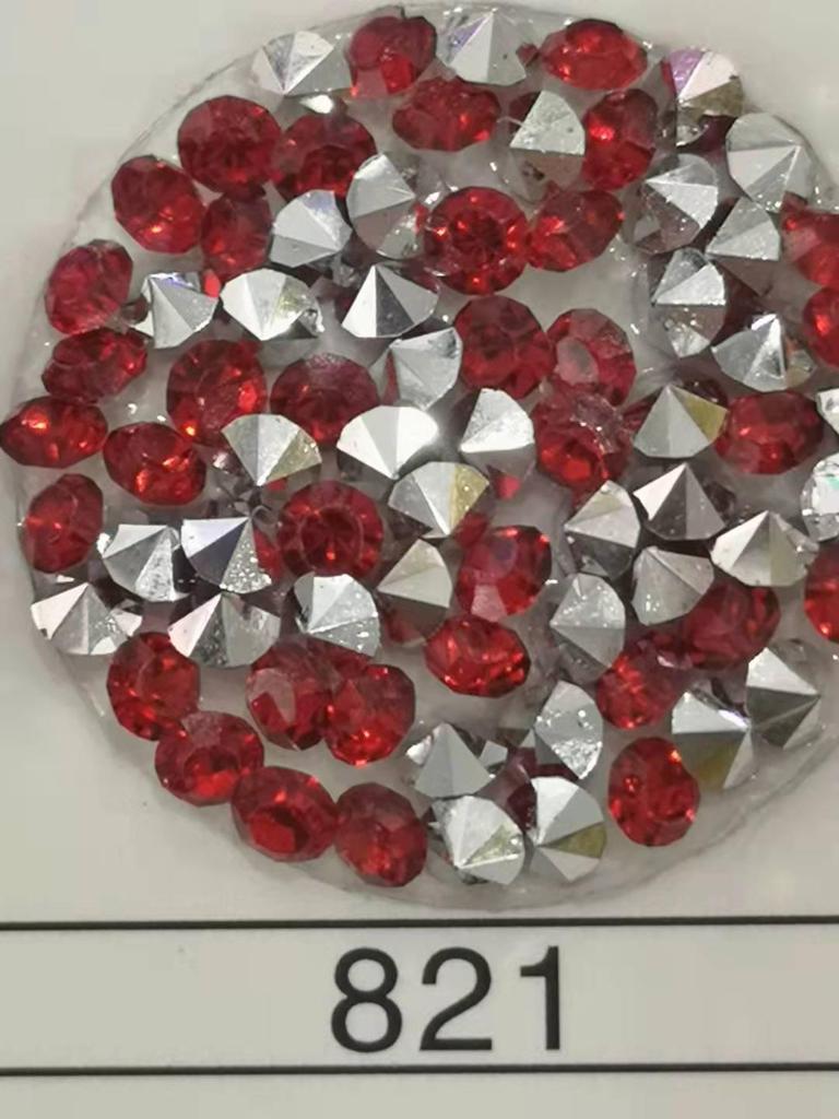 3mm Resin Drill Tip with Silver Plated Acrylic Diamond for DIY Wedding, Mobile Phone, and Clothing Accessories