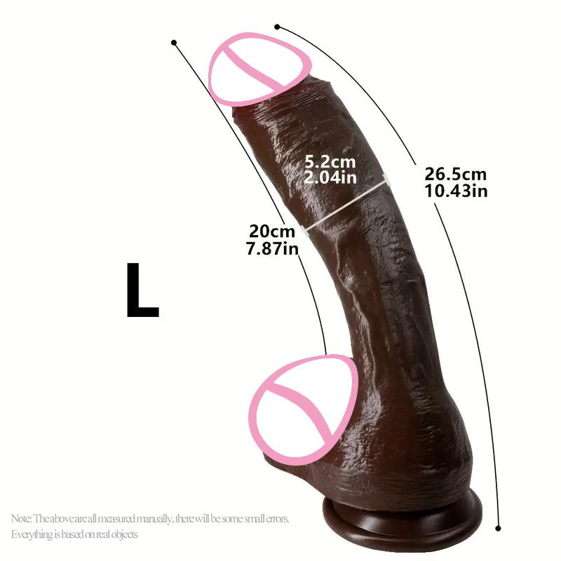 Oversized Soft Realistic Dildo Big Penis Suction Cup Dick Penetration Anal Adult Sex Toys Women Masturbation Clitoral and Vaginal G-spot Stimulation