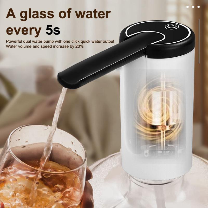 Vattendispenser Vattenpump Elektrisk Flaskpump Mini Bärbar Vattenpump USB Vikbar Hushåll Automatisk Vattendispenser