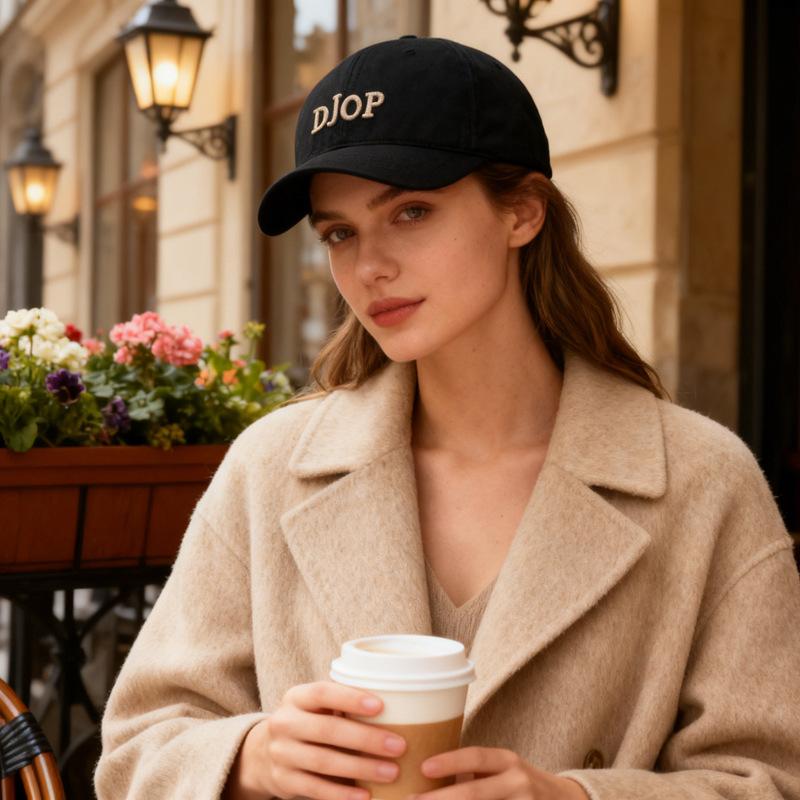 Fashion Hat Aoteng new letter embroidered baseball cap men and women soft top American cap outdoor casual short brim sun hat