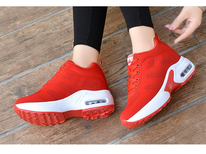 Women's 2020 Fly-Knit Height-Increasing Casual Sneakers