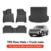 YZ For Hyundai Casper Elantra Ioniq 6 Kona Nexo Palisade Sonata Venue Car Trunk Mat Luggage Mat  TPE LHD Set Floor Liner Mat