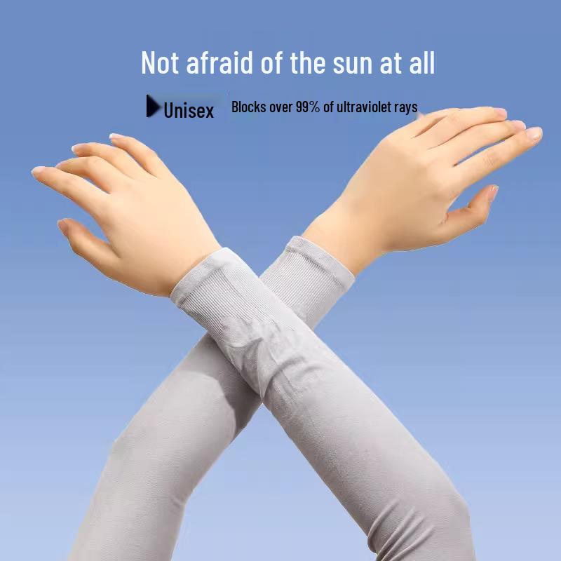 Eis UV-Schutz Armstulpen für Männer & Frauen - Dünner Stil Fahrradhandschuhe & Ellbogenschoner