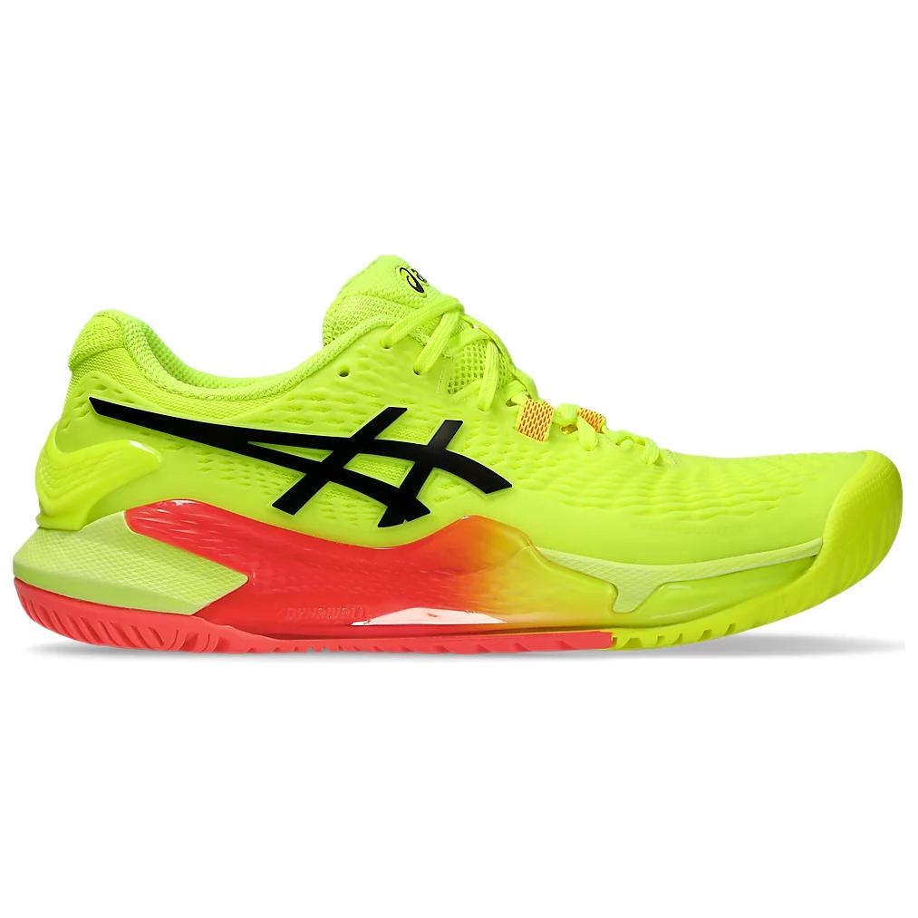 Asics Gel Resolution 9 Paris Women Sneakers Yellow Safety-Yellow Black 1042A274-750