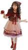 [Shoki Manufacturing] Little Red Riding Hood Dress with Cape - Cute Maid Outfit for Cafes, Cosplay Costume, One-Piece Dress with Cape, Cute