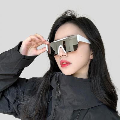 One-Piece Outdoor Riding Sunglasses Women'S Personalized Sunshade Windproof Glasses High-End Sunglasses