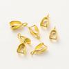 30pcs/bag 14K 18K Melon Seeds Clasps Pendant Pinch Bail Clips Classic Charm Hooks Connector For DIY Jewelry Handmade Supplies