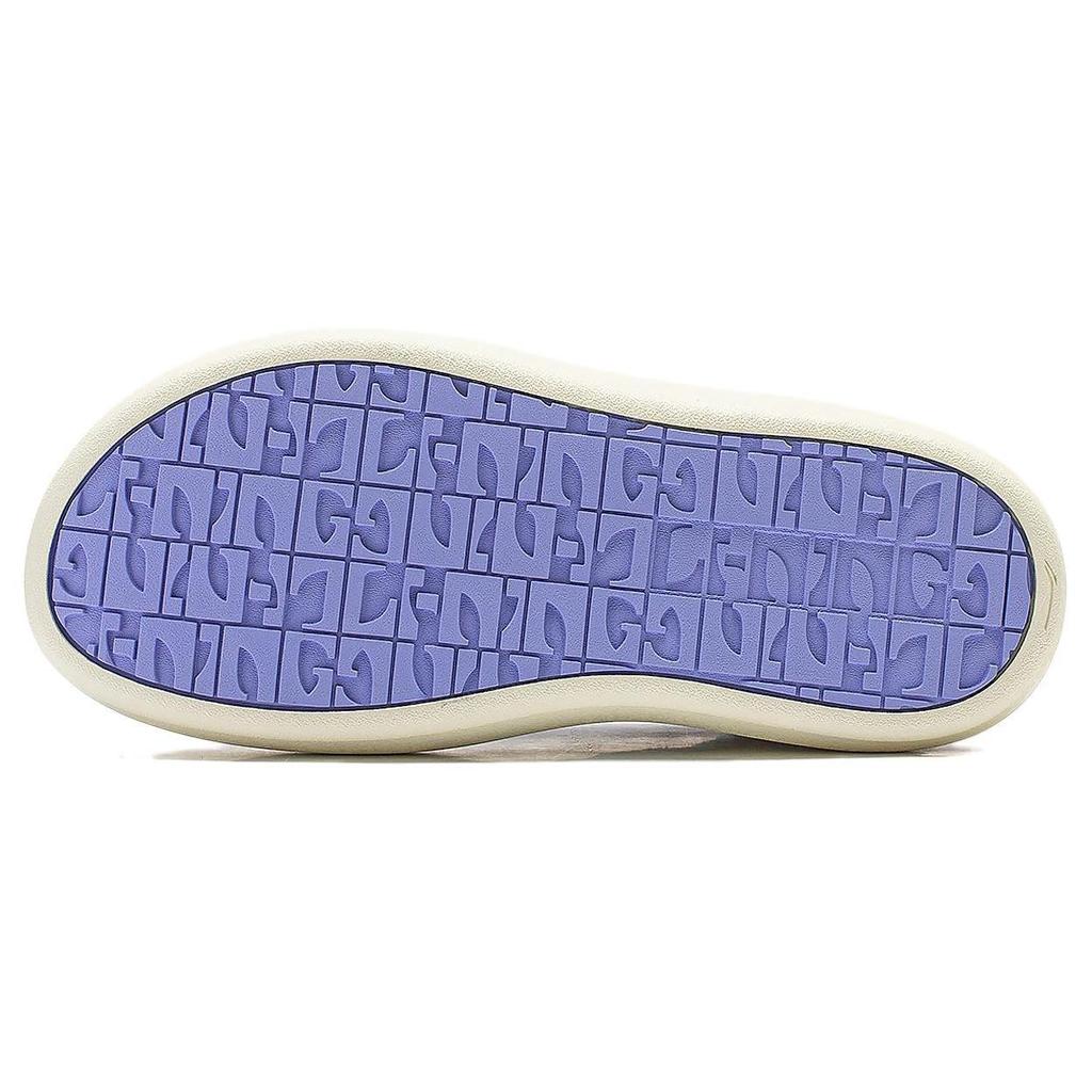 Li Ning Cream Puff Platform Slip Resistant Low top Casual Shoes Women's Purple White AZGT026-8