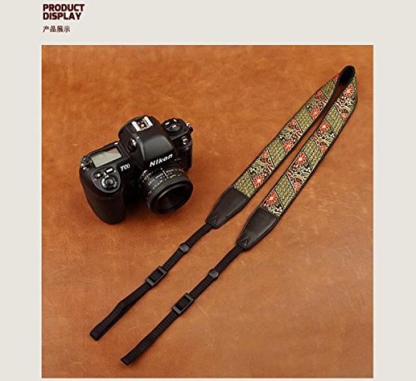 CS160 Embroidered Series Universal Cotton Camera Strap CAM8403 Cam-in