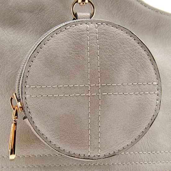 Cross Stitch 2WAY Tote Bag with Round Coin Case FIRANO 401438 Beige [FIRANO] Women's