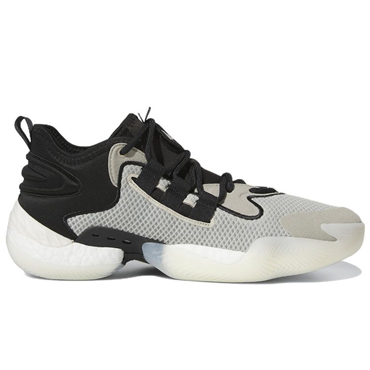Adidas BYW Select Fashion Versatile Shock Absorption Non-Slip Wear-Resistant Supportive Low-Top Basketball Shoes Unisex Sneakers Gray Black IG4937