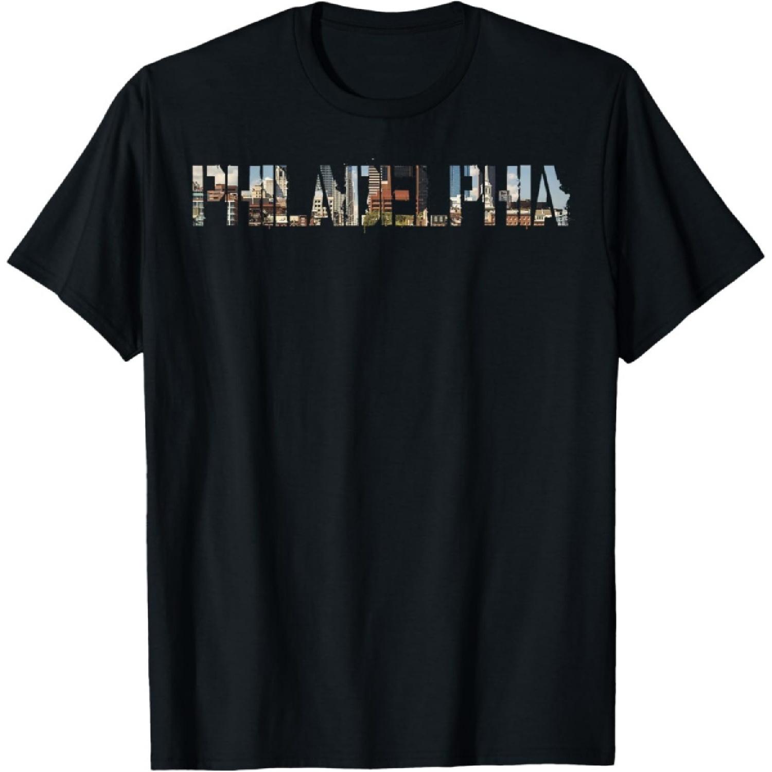 

Philadelphia T-shirt Tee Tees T Shirt Tshirt XXXXXL чорний