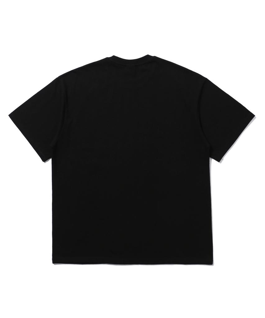 Sseochi410 Bleed Logo Short Sleeve T-Shirt Black-Green