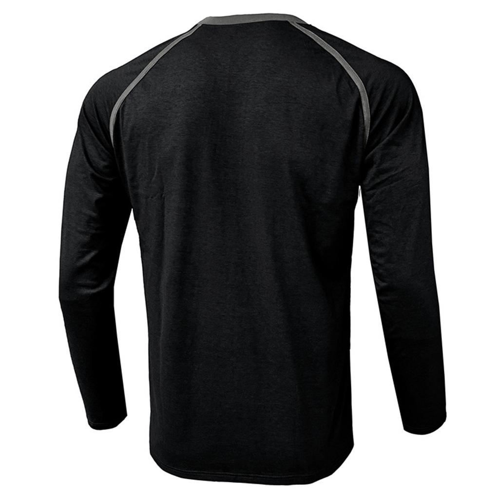 Långärmad grafisk och broderad modet-shirt för män och långärmad långärmad tröja för vår och höst