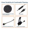 USB Headset with Microphone Noise Cancelling Computer Headphones for Business Call Center Office