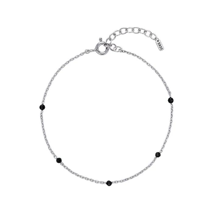 [White gold] Spinel Dot Bracelet