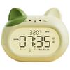 HANDUNYOU Little Green Cat Alarm Clock