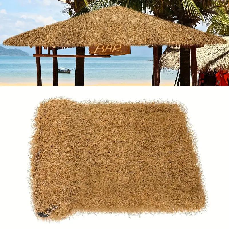 1PC Artificial Thatch Roof Roll Durable Plastic for Outdoor Pavilion Farmhouse Easy Install for Bars Cabins Beach Roofing Soluti