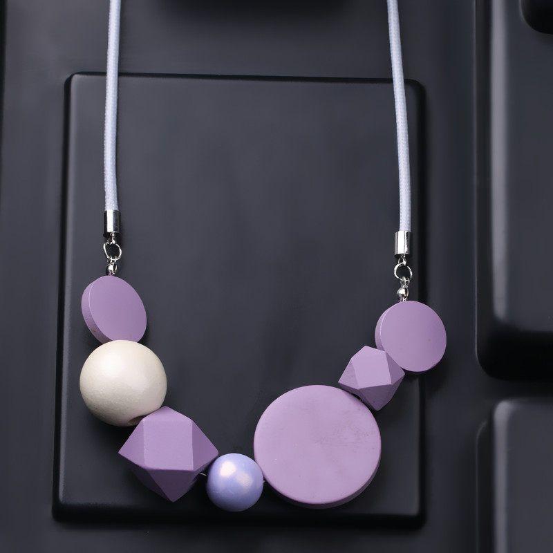 And American Style Unique Exaggerated Niche Necklace for Women, 2026 New Model, Purple Decorative Choker, Clavicle Chain, Stylish Sweater Chain