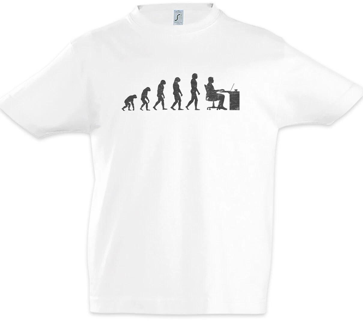 Office Evolution Boys kids boys T-Shirt Fun Nerd Computer Scientist Scientist Coder Office 110