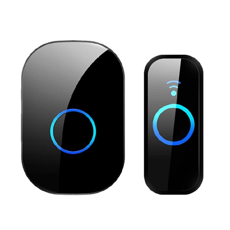 

Wireless Doorbell Detector Security Door Chime for Shop Store Office Home 1 чёрный