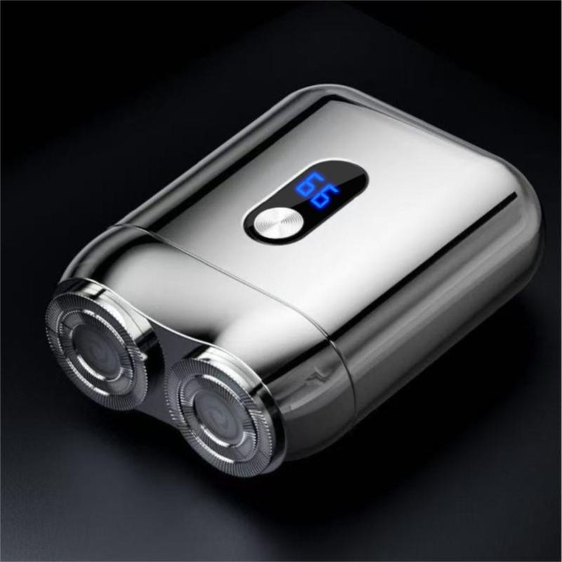 Double Blade Rechargeable Razors With Magnetic Attachment for Men Waterproof Electric Trimmer Beard Grooming Tool