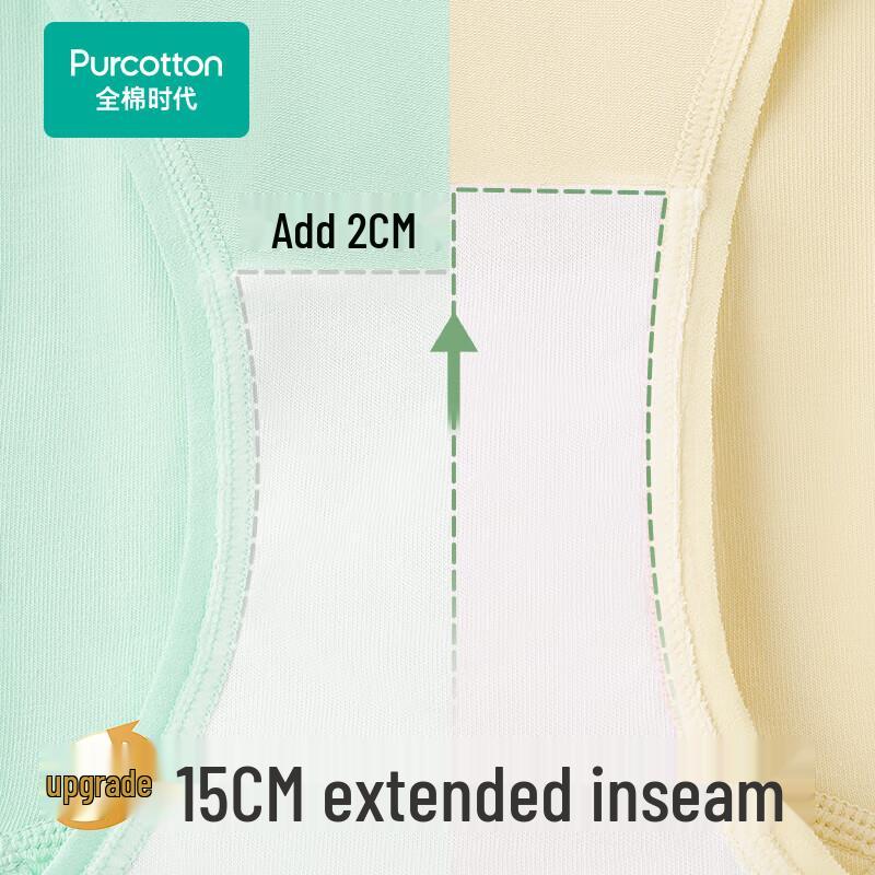 PurCotton Women's Mid-Waist Briefs 3-Pack