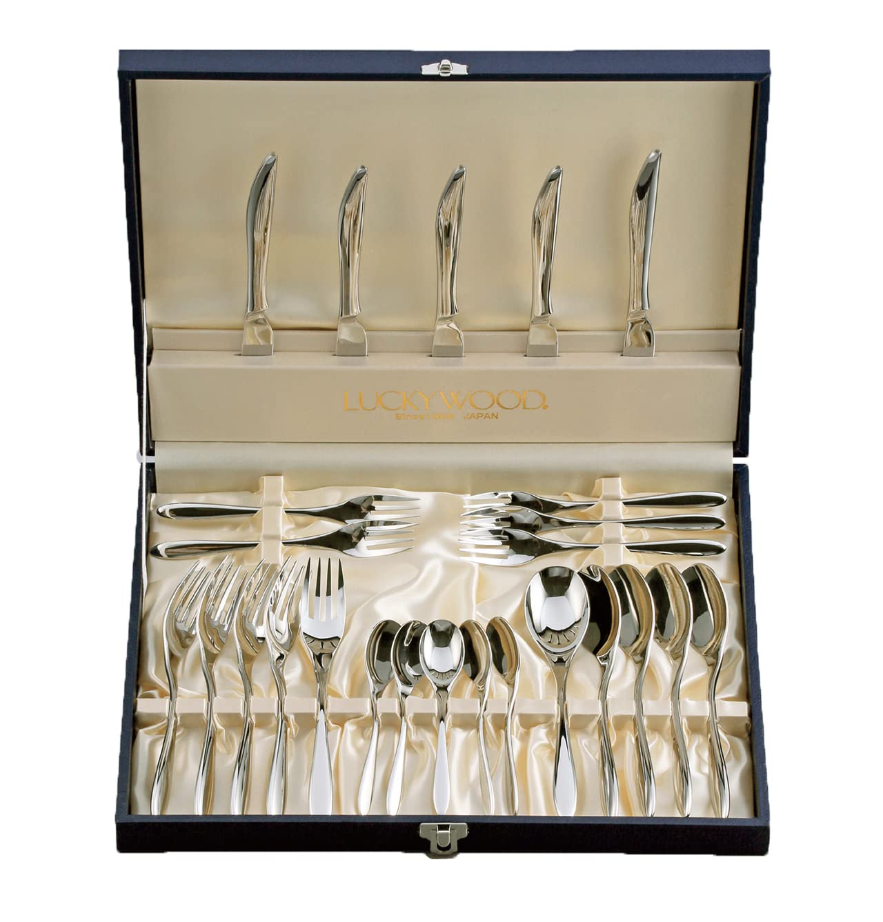 

Lucky Wood Cutlery Set [Mariel 25-piece Dinner Set (for 5 people)] Gift Wrapping Available, Tsubame-Sanjo, Niigata