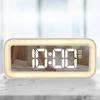 Mirror Night Light Alarm Clock Simple LED Digital Clock Student High Volume Bedside Clock Desktop Temperature Clock