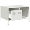 White Coffee Table 68.5 X 50 X 43.5 Cm Cold Rolled Steel