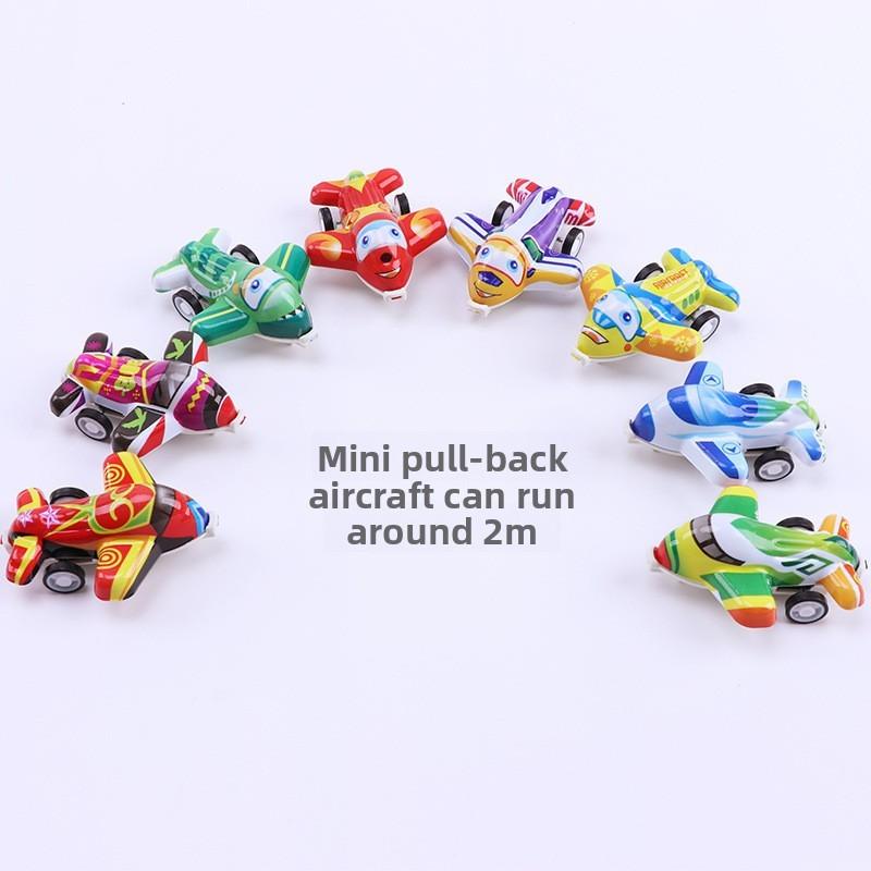 Kids Mini Toy Airplane With Rebound Power For Preschool Learning And Parent Child Play