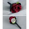 5Pcs Rose Wrist Corsages for Bride Bridesmaid Bridal Showers, Wedding Rose Boutonniere for Ceremony Anniversary Proms