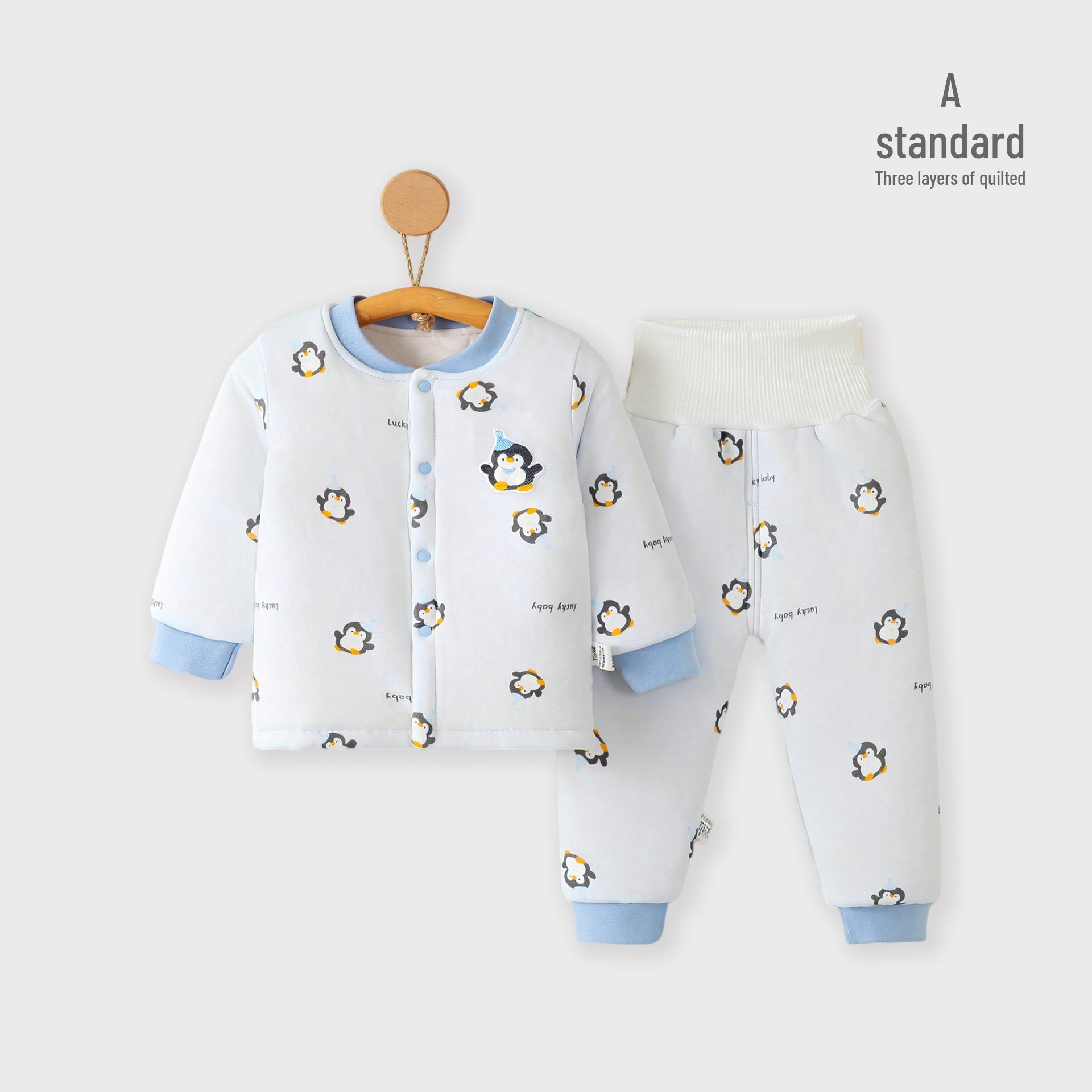 

Зимний комплект: стеганая куртка и брюки из хлопка для малышей и детей Size 90