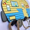 Camper Decor Key Holder for Wall – No Drill No Holes, Adhesive Wall Mount Rack for Keys and Accessories – Cute Vintage Key Rack for ide RV or