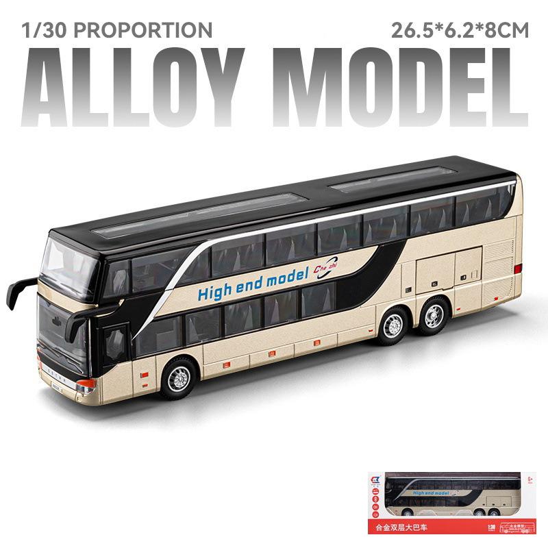 1/50 SETRA autobus autíčko pro chlapce litý kovový model pro děti stahovací miniatura zvukové světlo vzdělávací kolekce dárek pro dítě
