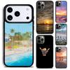 Love Summer Beach Phone Case for iPhone 17 16 15 Pro Max Air 14 13 12 11 Plus Shockproof Capa Cover