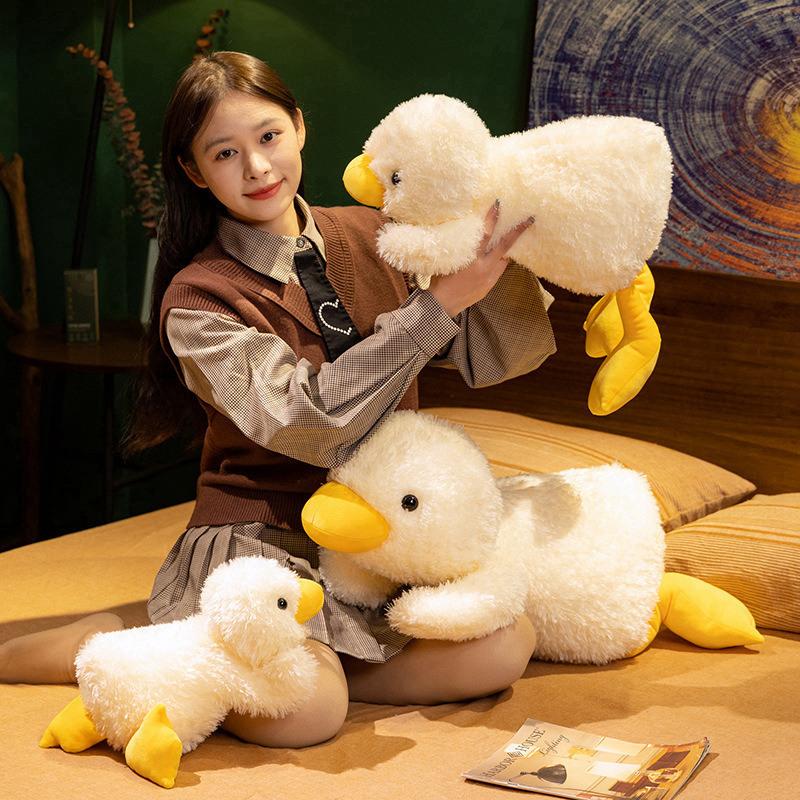 Little duck plush toy cute duck doll throw pillow simulation plush big yellow duck doll