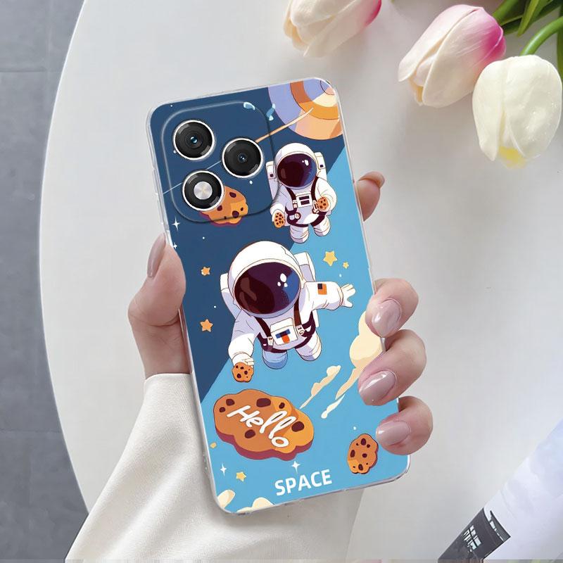For Honor 400 Lite  Case Luxury Fashion Clear Phone Case For Honor 400 Pro Marble Flower Transparent Soft Silicone Protect Cover