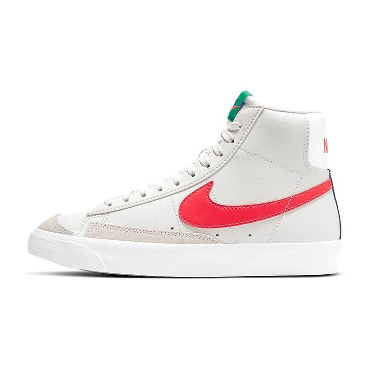(GS) Nike Blazer Mid 77 Platinum Tint Bright Crimson Kids DA4086-004 EU 36