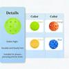 High Visibility 40 Holes Pickleball Good Performance Pickleball Training Ball  Practice Accessories