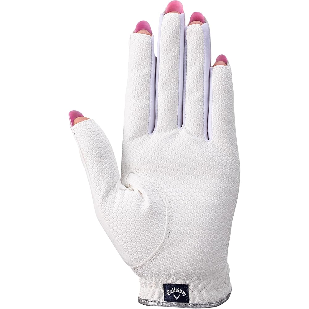 Callaway NAIL DUAL Women's Golf Gloves White Size M (18cm-19cm) Right and Left Hand