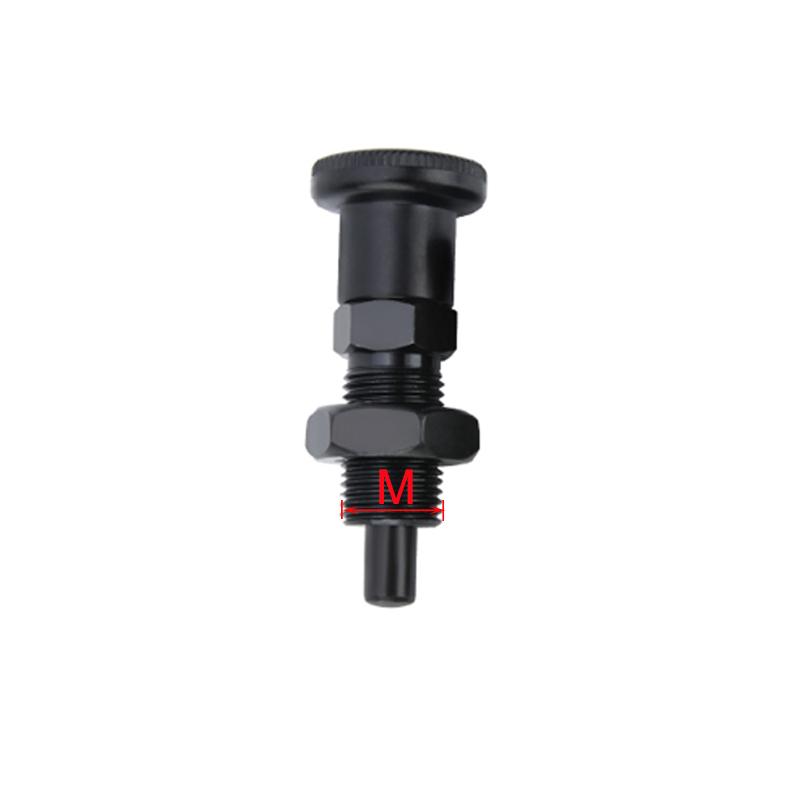 Return Ttype/Reset Position Plastic T-Handle Retractable Spring Loaded Indexing Plunger High Quality Positioning Pin Red Konb With Nut BK-M8-4-4