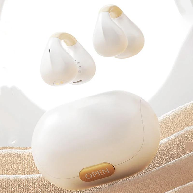 

Наушники-клипсы M8 OWS с шумоподавлением Bluetooth-наушники с цифровым дисплеем Bluetooth 5.3 белый