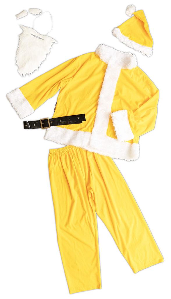 Clearstone Cosplay Christmas GOGO Santa Yellow Men's