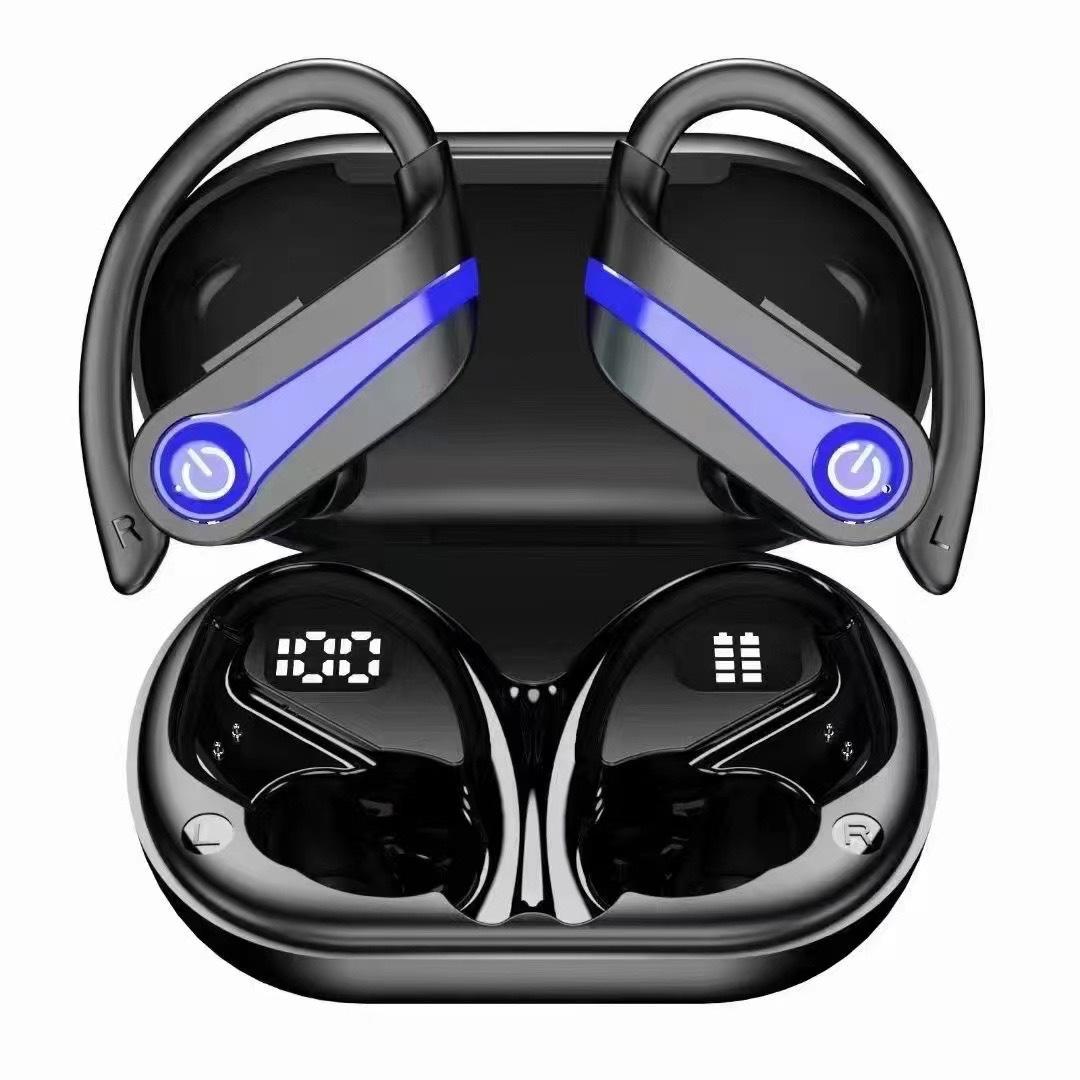 

Нові бездротові Bluetooth 5.3 з мікрофоном IPX7 Водонепроникні 200H Навушники з гачками для спорту, бігу, тренувань, тренажерного залу червоний