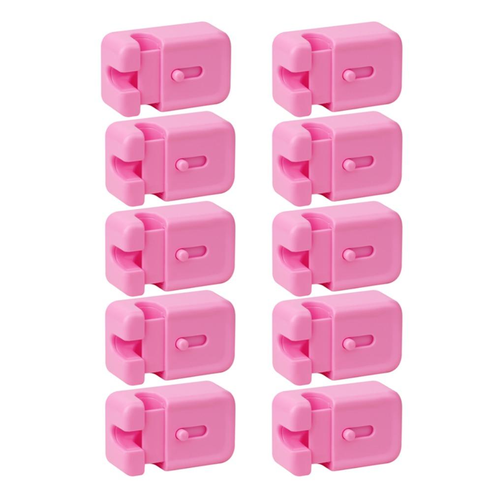 

10Pcs Self-adhesive Cable Management Clips Fixed Cable Management New Desktop Cord Organizer 10Pcs рожевий червоний колір