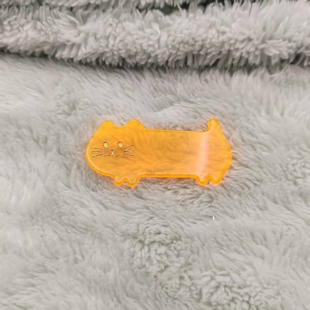 Japanese Acetate Cute Cat Hair Clip Fairy Sweet Lovely Teen Side Duckbill Pin Delicate Elegant Girly Daily Stylish Adorable
