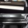 2Pcs/Set Carbon Fiber Look Central Control Dashboard Panel Trim For Tesla Model 3 Model Y 2017-2023